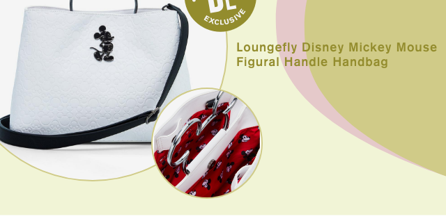 Loungefly Disney Mickey Mouse Figural Handle Handbag