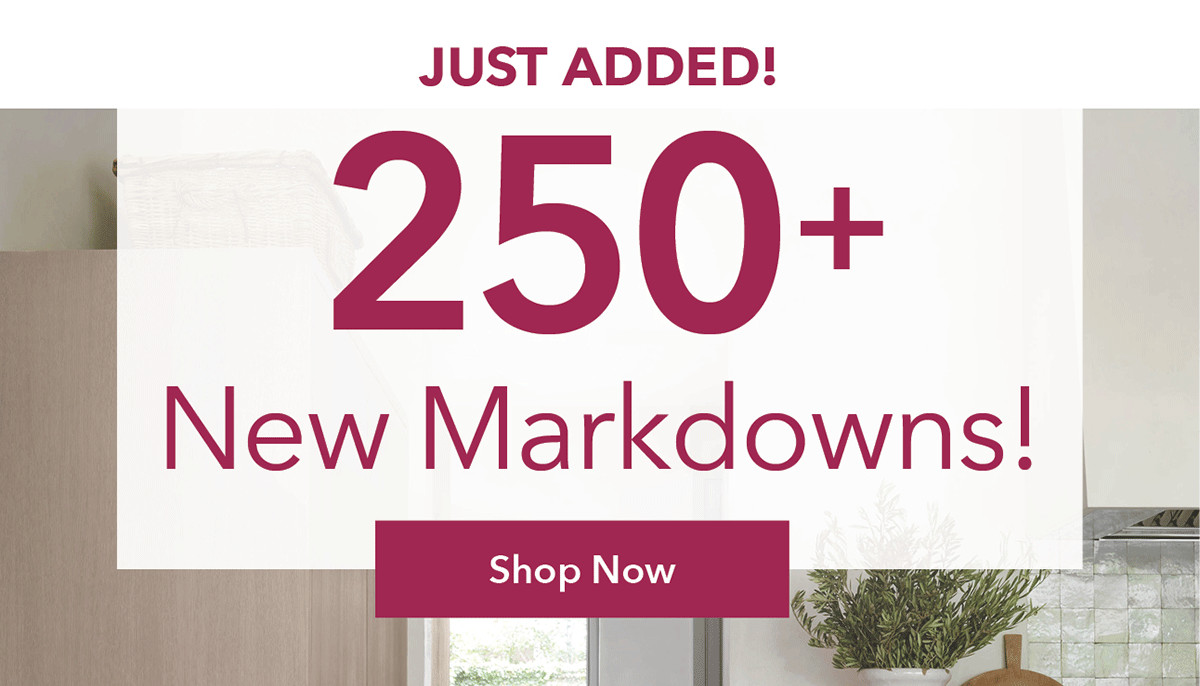 Just Added! 250+ New Markdowns 