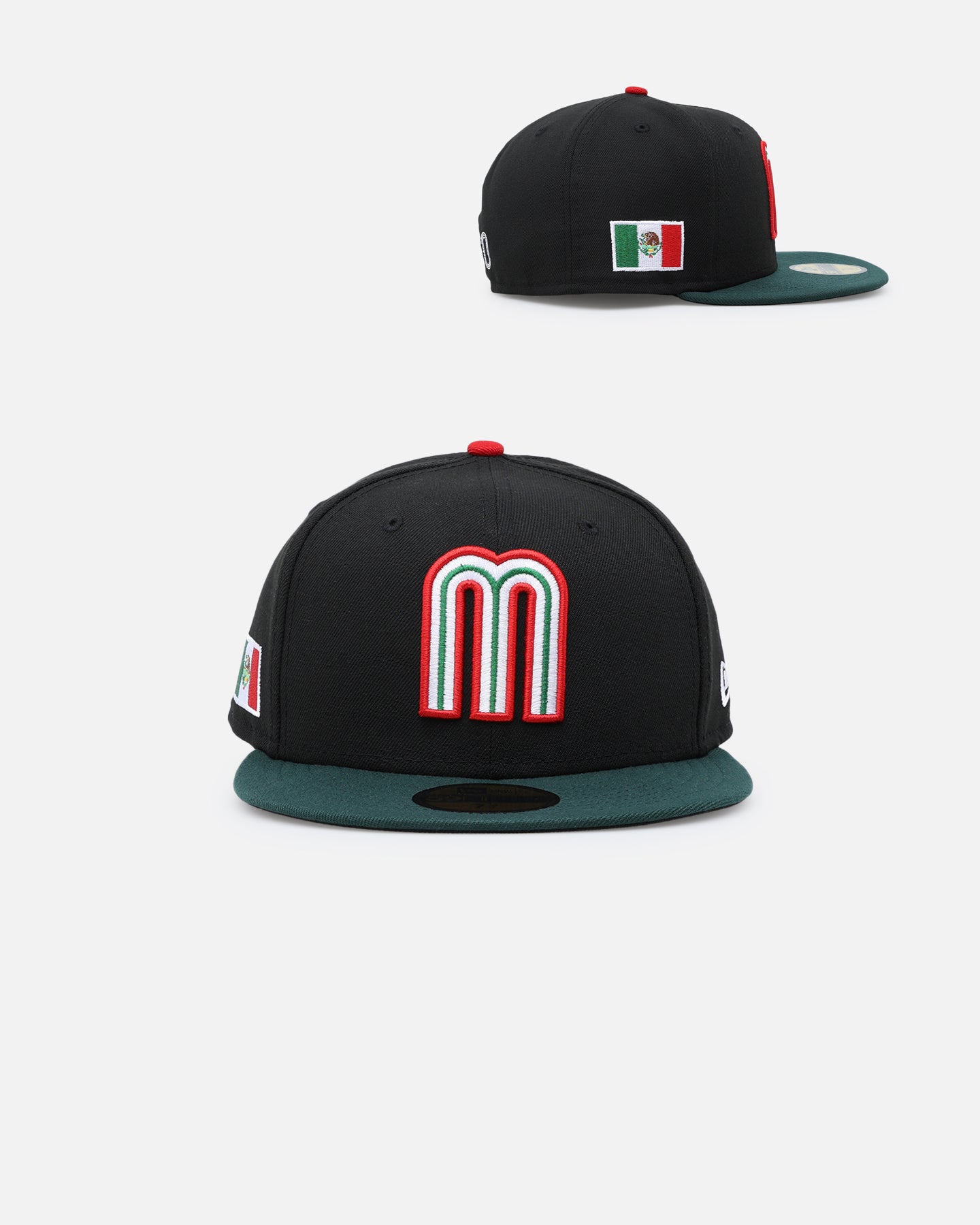 Image of New Era Mexico National Baseball Team 59FIFTY Fitted Dark Green