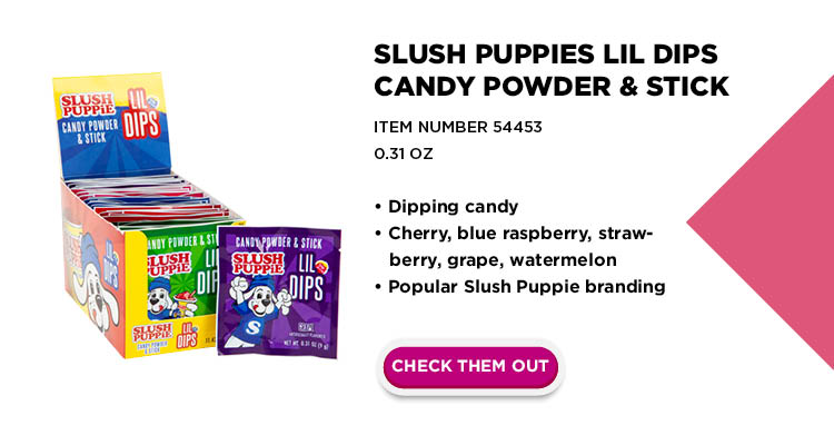 Slush Puppies Lil Dips Candy Powder & Stick