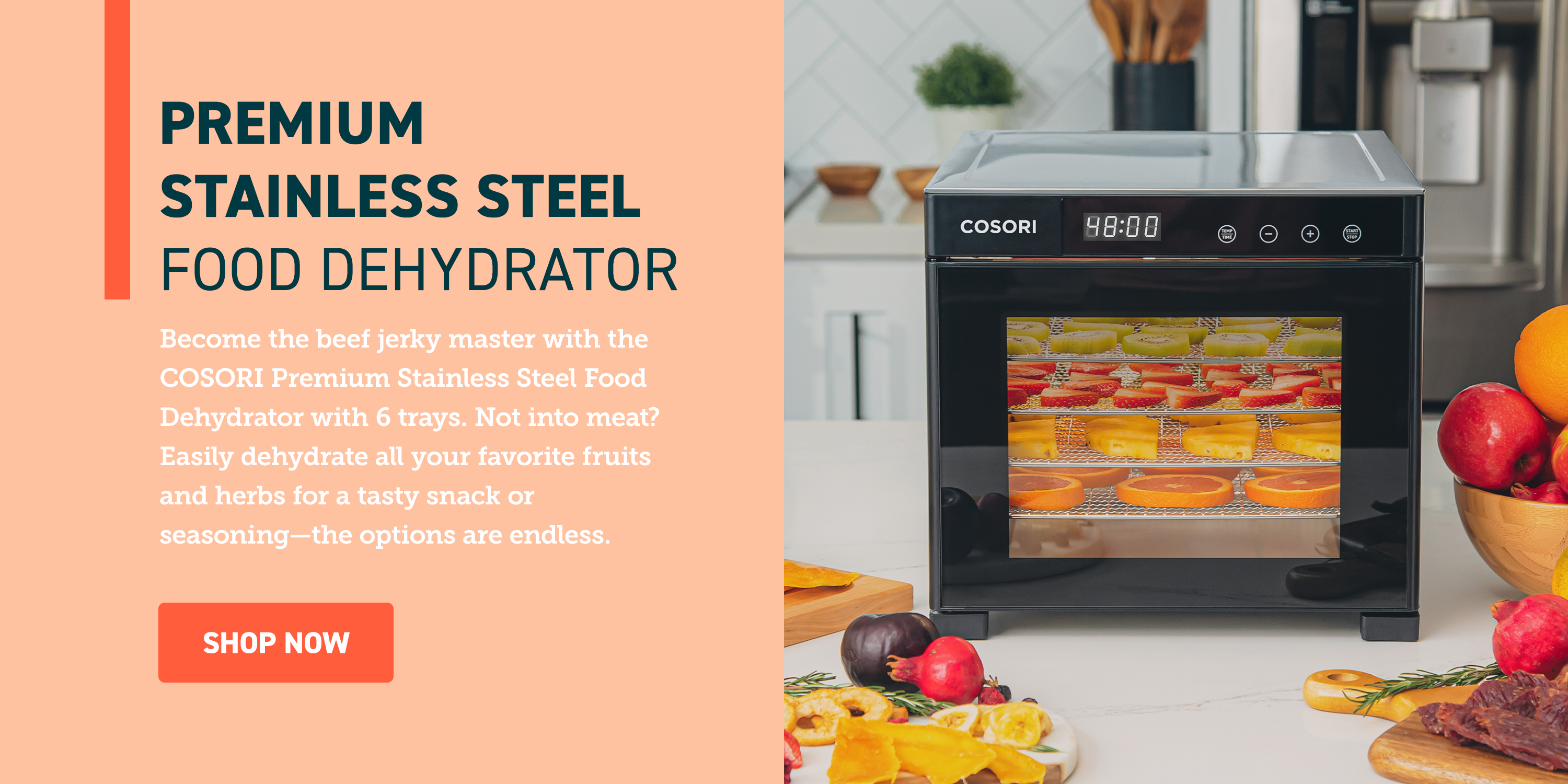 Premium Stainless Steel Food Dehydrator