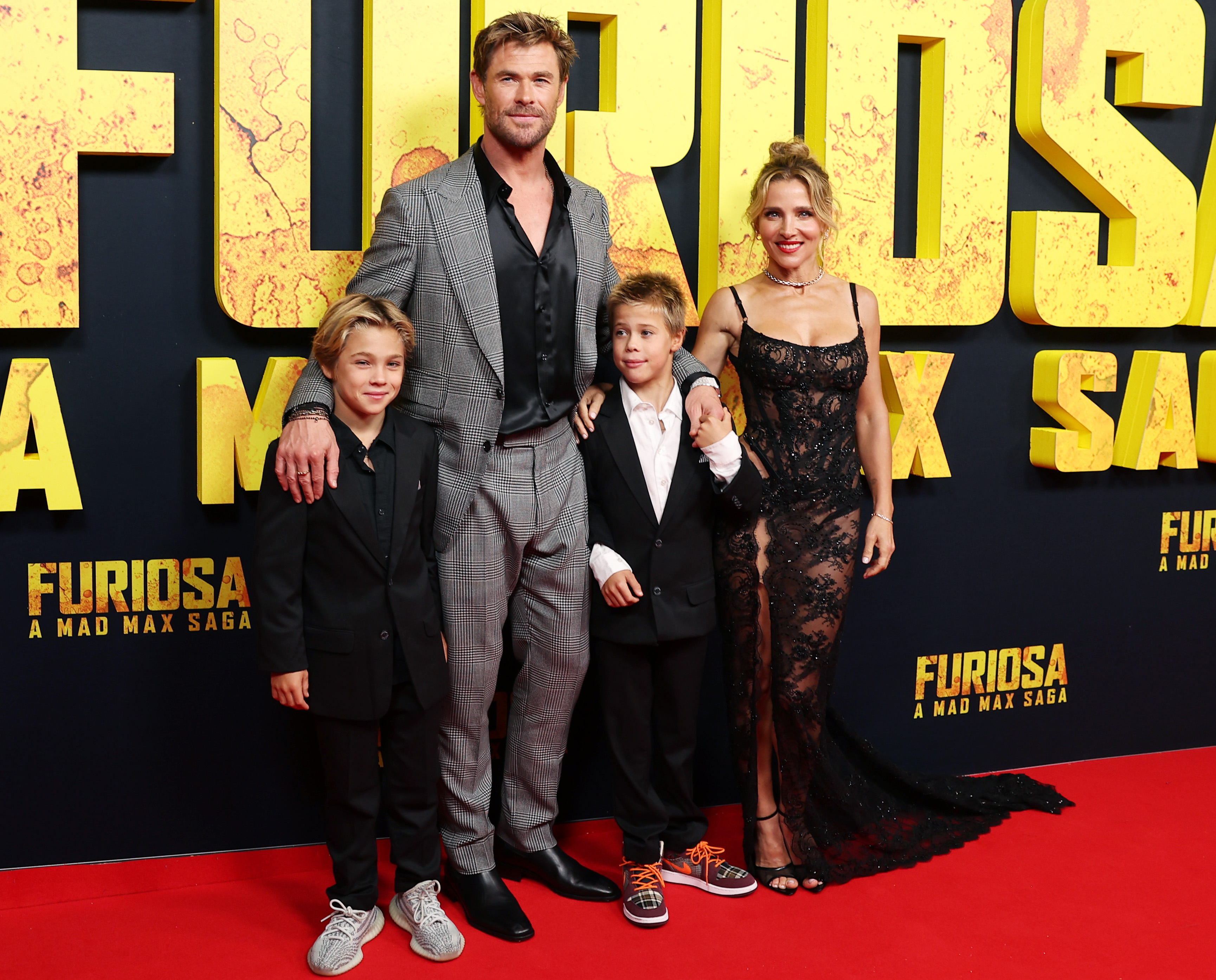 Photo: Chris Hemsworth, Elsa Pataky Step Out With Twin Sons