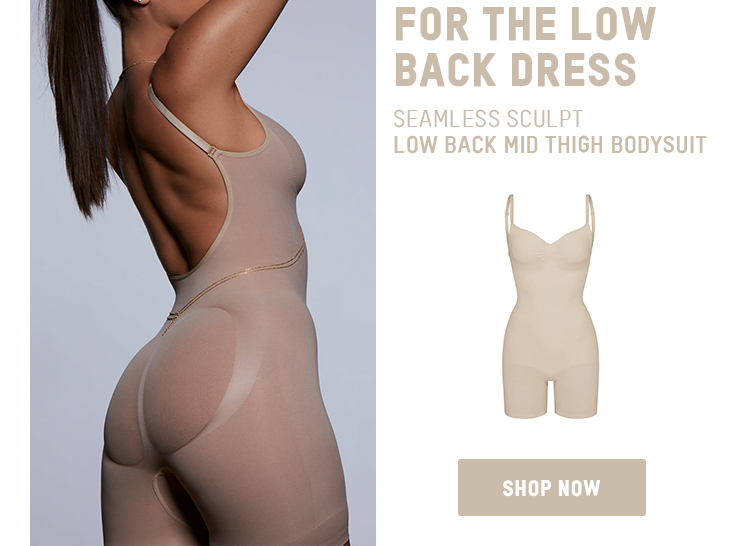 FOR THE LOW BACK DRESS