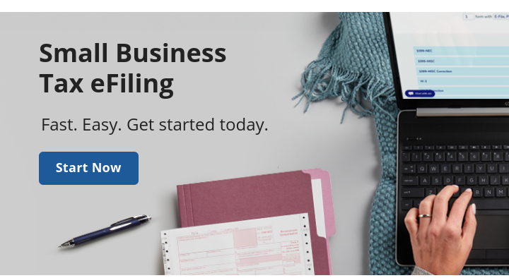 Small Business Tax eFiling Fast. Easy. Get started today