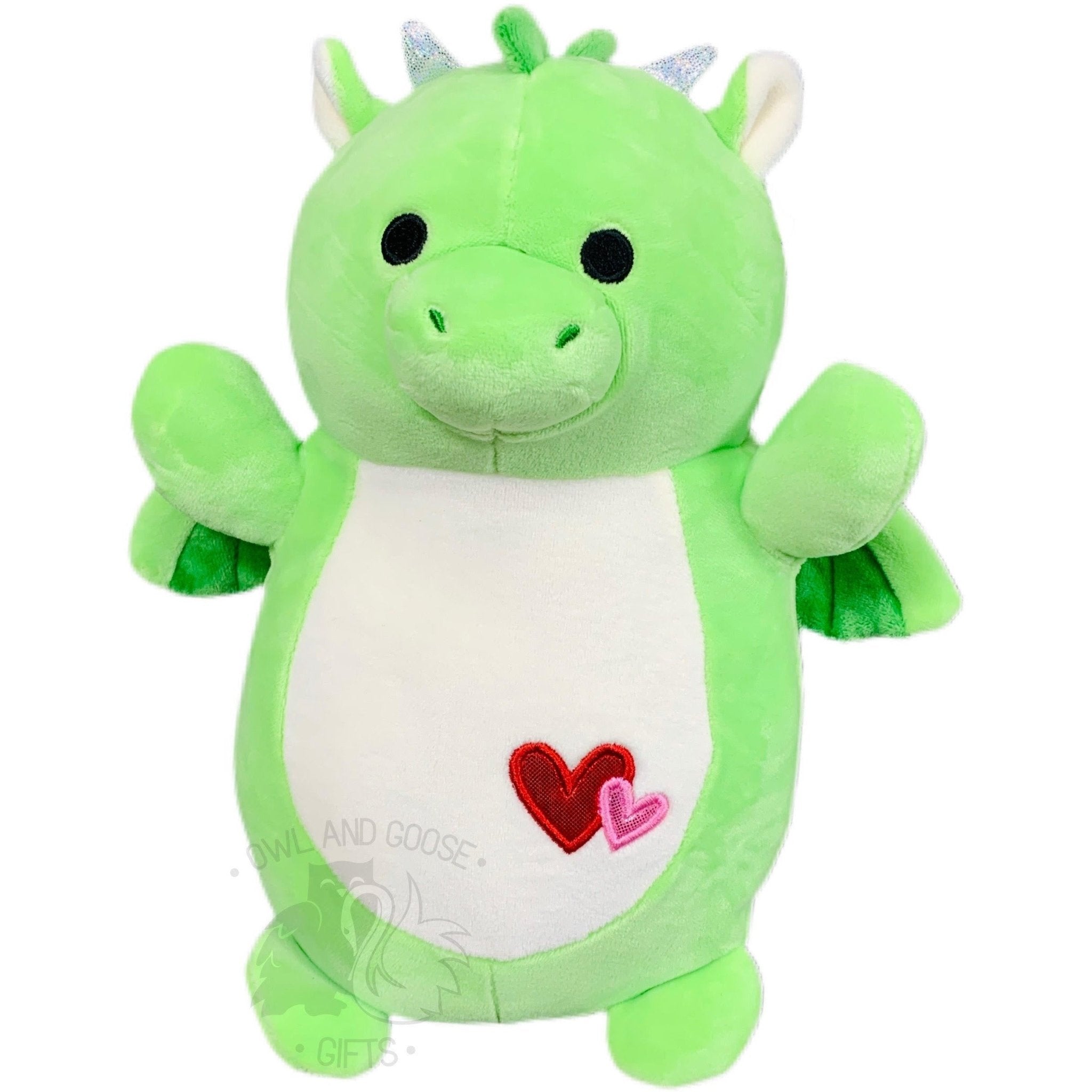 Squishmallow 10 Inch Desmund the Dragon Valentine Hug Mees Plush Toy