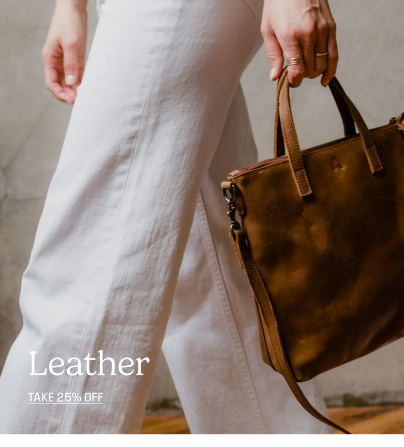 Take 25% off Leather