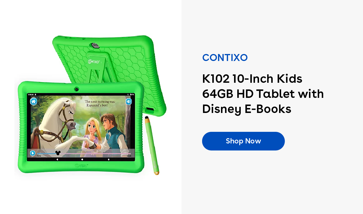 Contixo K102 10-Inch Kids 64GB HD Tablet with Disney E-Books