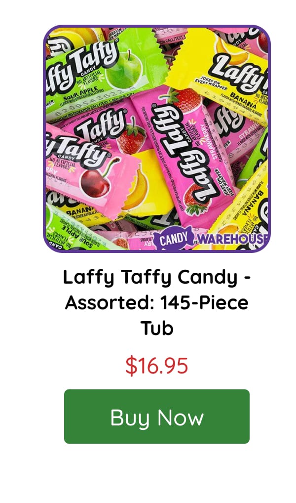 Laffy Taffy Candy - Assorted: 145-Piece Tub