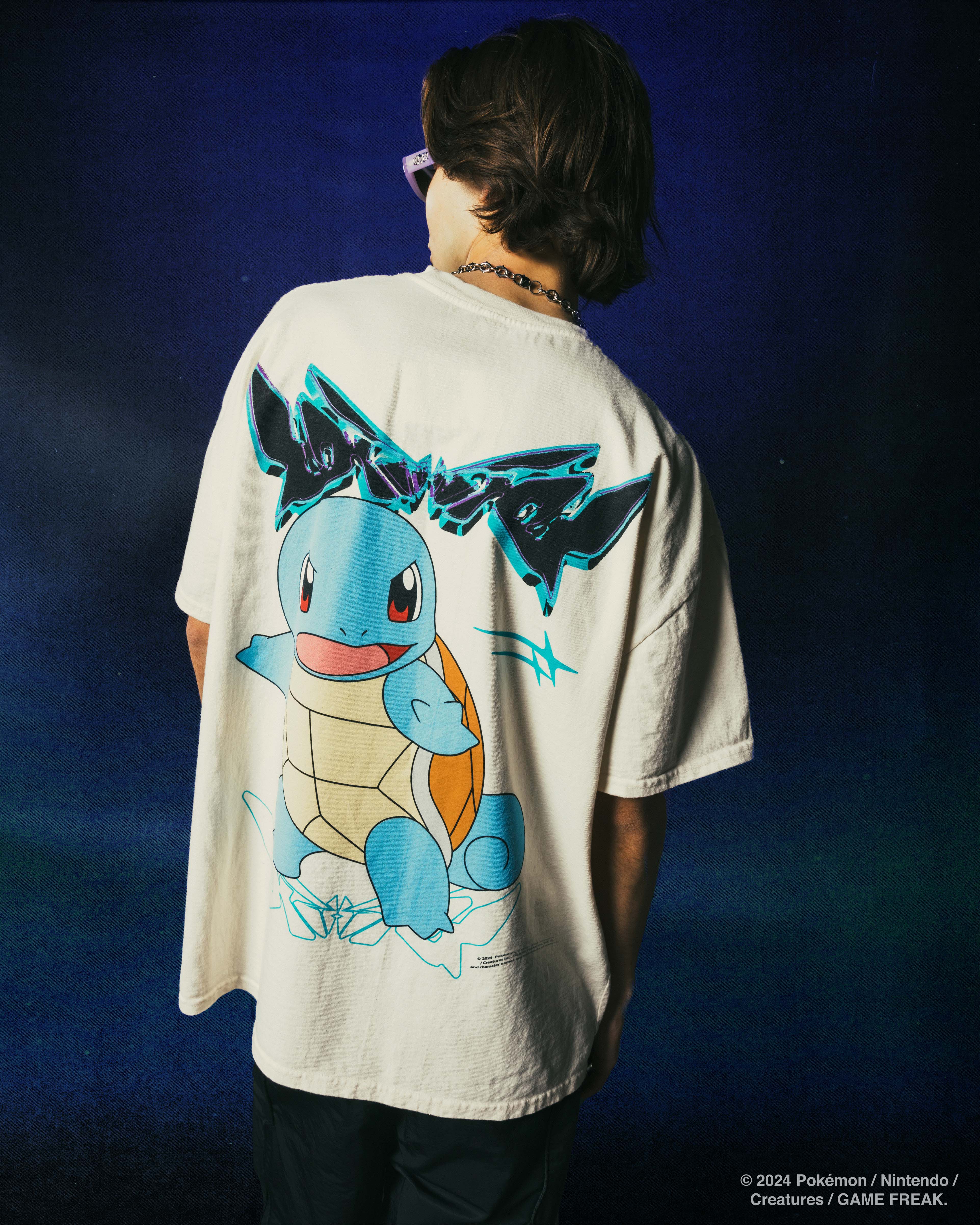 Image of Pokémon By Loiter Squirtle Heavyweight T-Shirt Off White