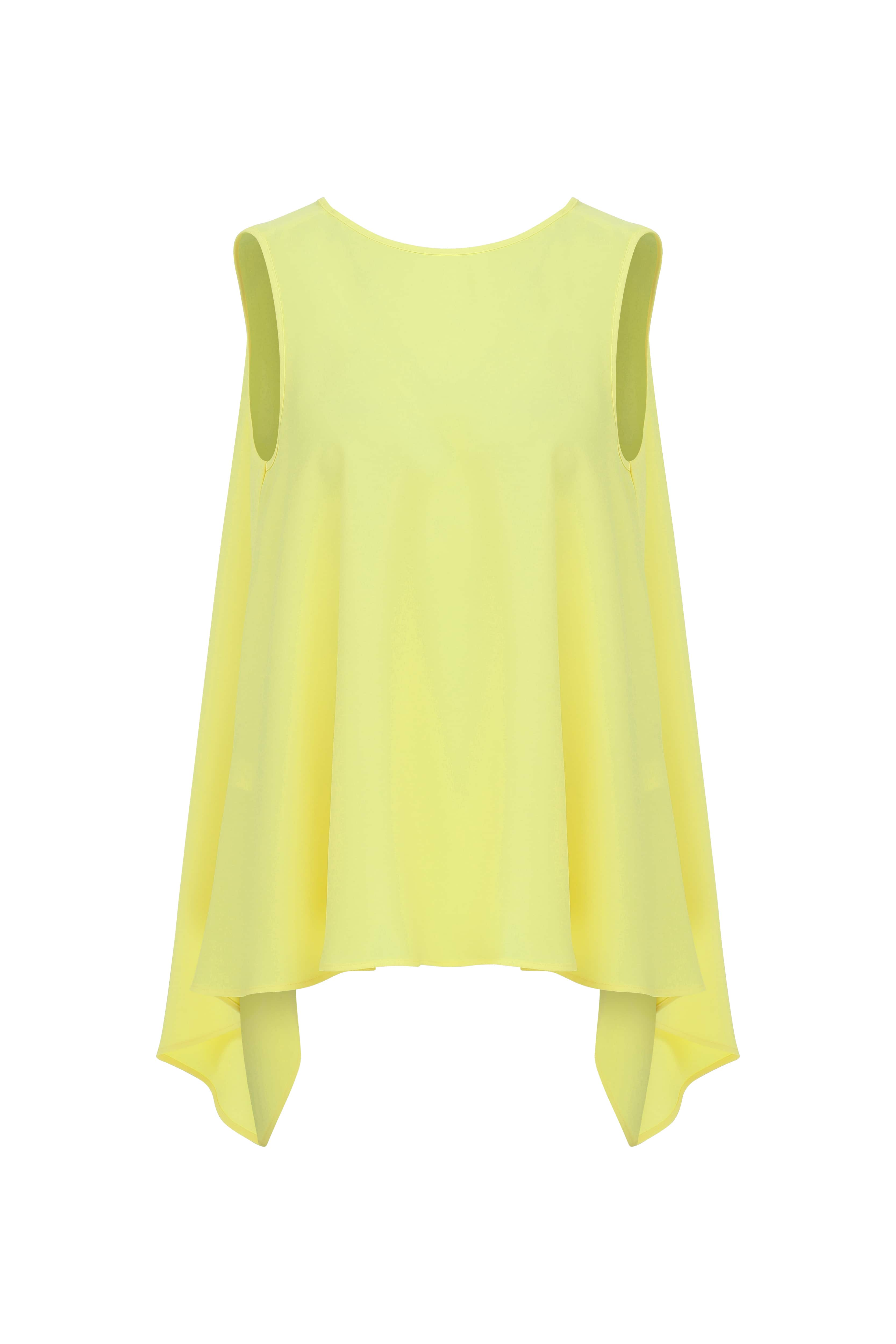 Image of Yellow Crepe Blouse