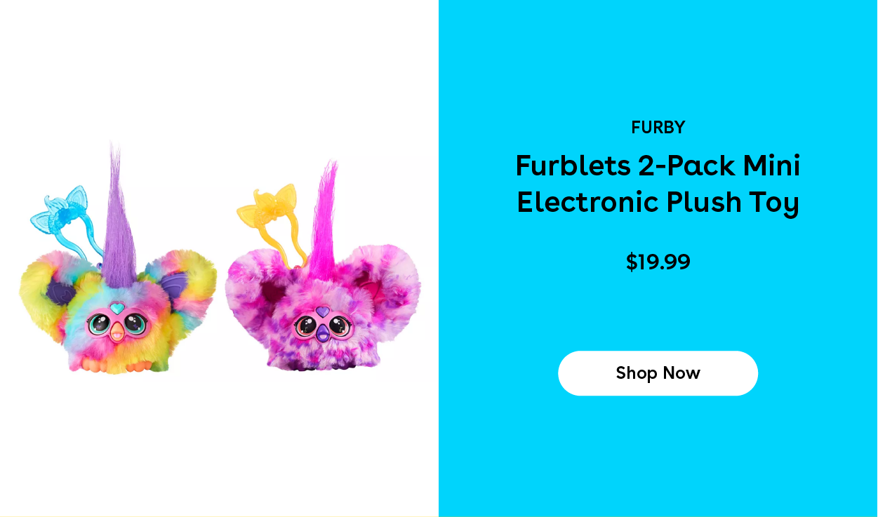 Furby Furblets 2-Pack Mini Electronic Plush Toy $19.99 Shop Now