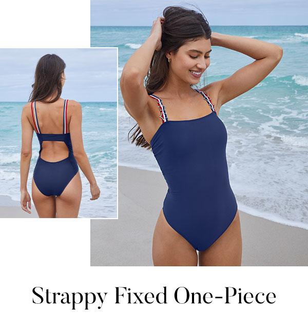 Strappy Fixed One-Piece