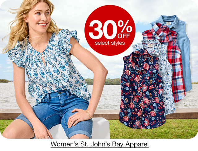 30% off select styles Women's St. John's Bay Apparel