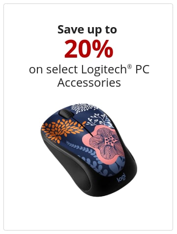 Save up to  20% on select Logitech® PC Accessories