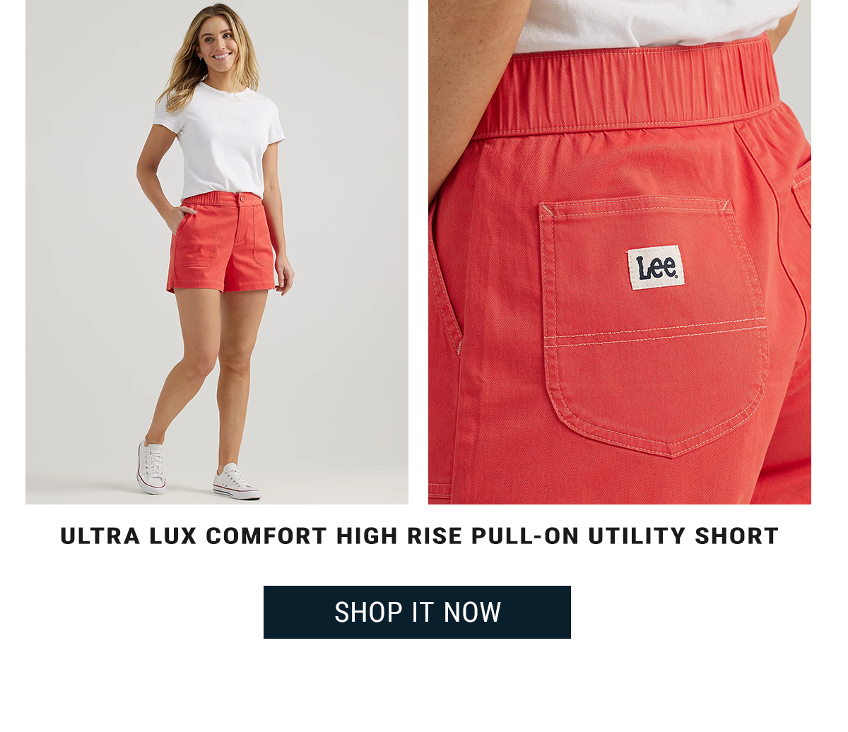 ULTRA LUX COMFORT HIGH RISE PULL-ON UTILITY SHORT. Shop it Now