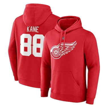   Fanatics Branded Patrick Kane Red  Authentic Stack Name & Number Pullover Hoodie