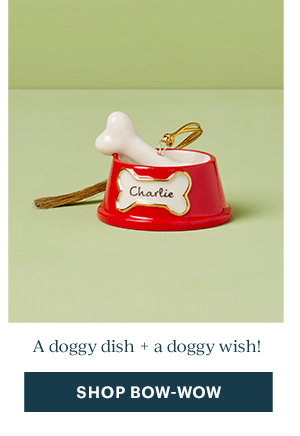 A doggy dish + a doggy wish!  [SHOP BOW-WOW]