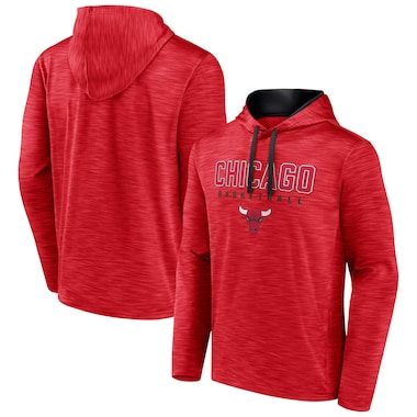  Fanatics Branded Heather Red  Fast Break Pullover Hoodie