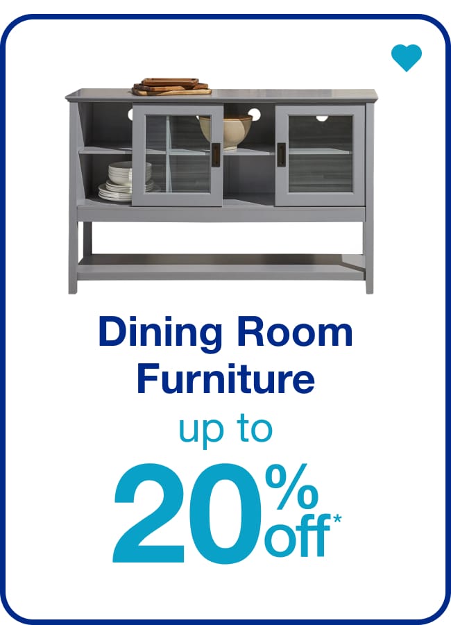 Up to 20% Off Dining Room Furniture â€” Shop Now!