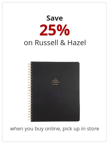 Save 0.25 on Russell & Hazel when you buy online, pick up in store