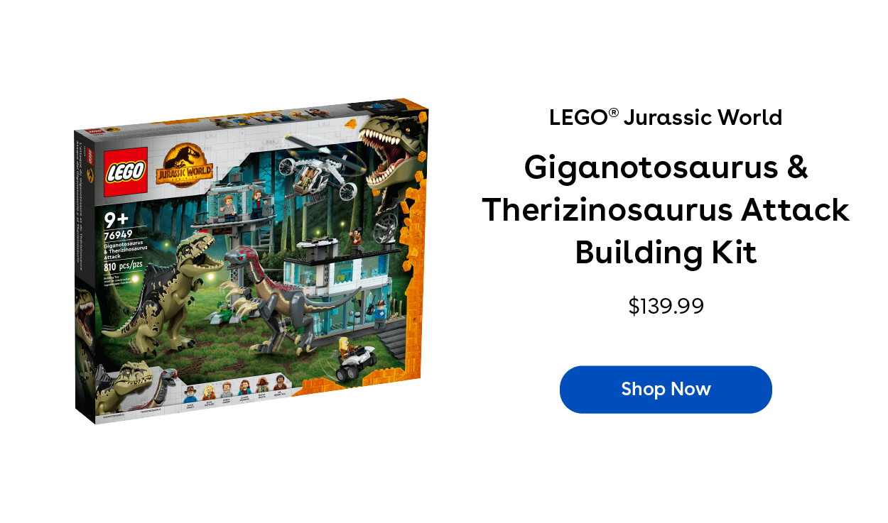 LEGO Jurassic World Giganotosaurus & Therizinosaurus Attack Building Kit $139.99 Shop Now