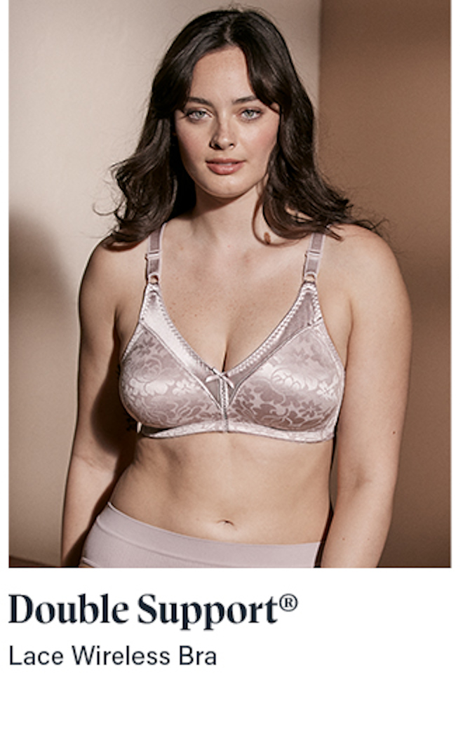 Double Support Lace Wireless Bra