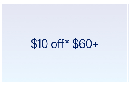 $10 off $60