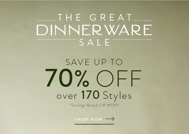 Shop The Great Dinnerware Sale