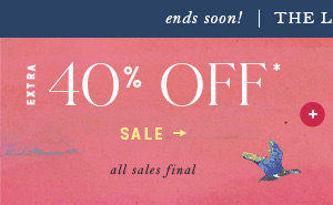 extra 40% off sale all sales final