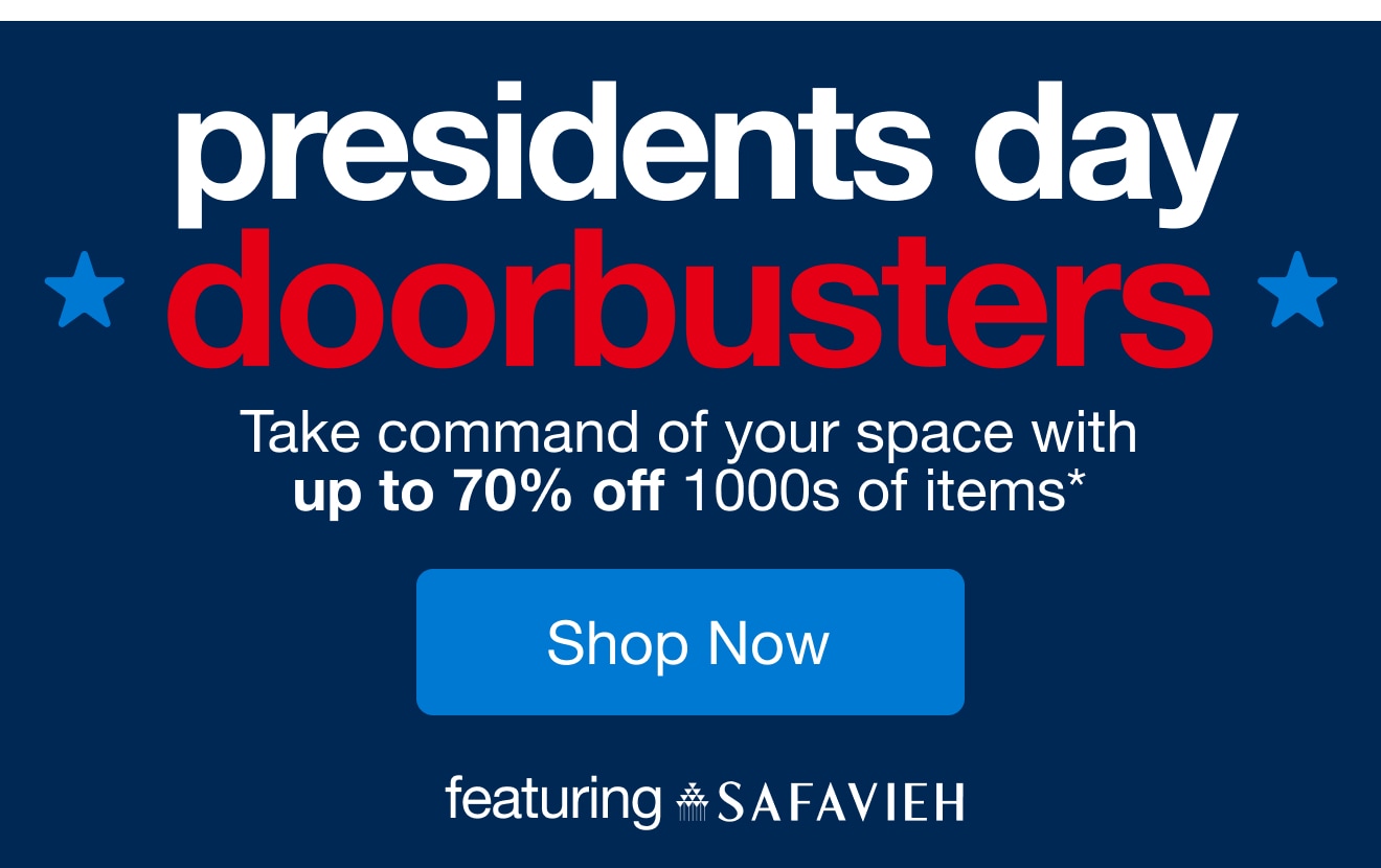 Presidents Day Doorbusters â€” Shop Now!