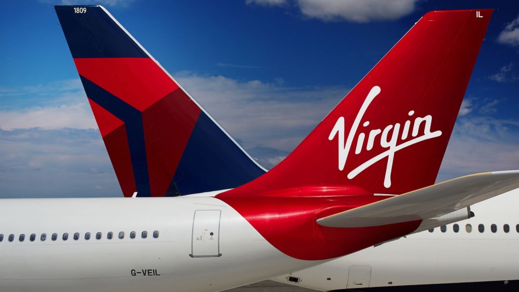 Virgin Atlantic Airways and Delta airplanes