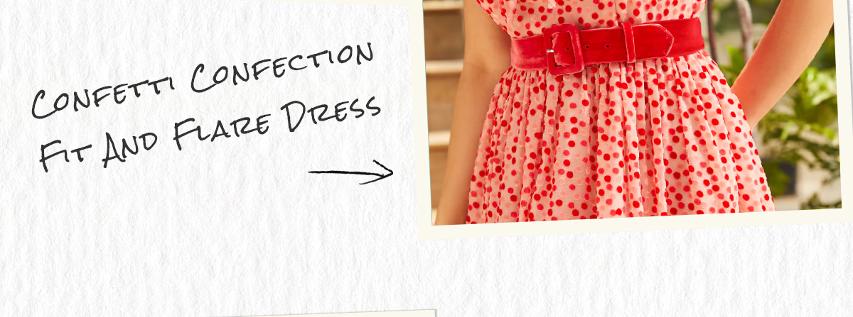 Confetti Confection Fit And Flare Dress