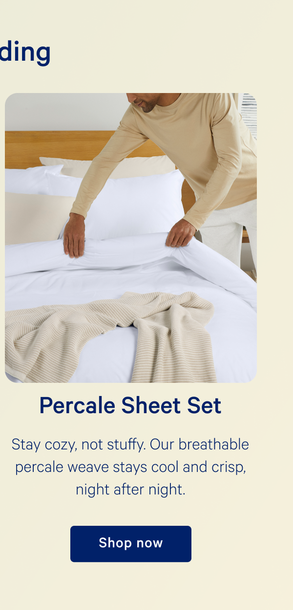 Percale Sheet Set >> Shop now >>