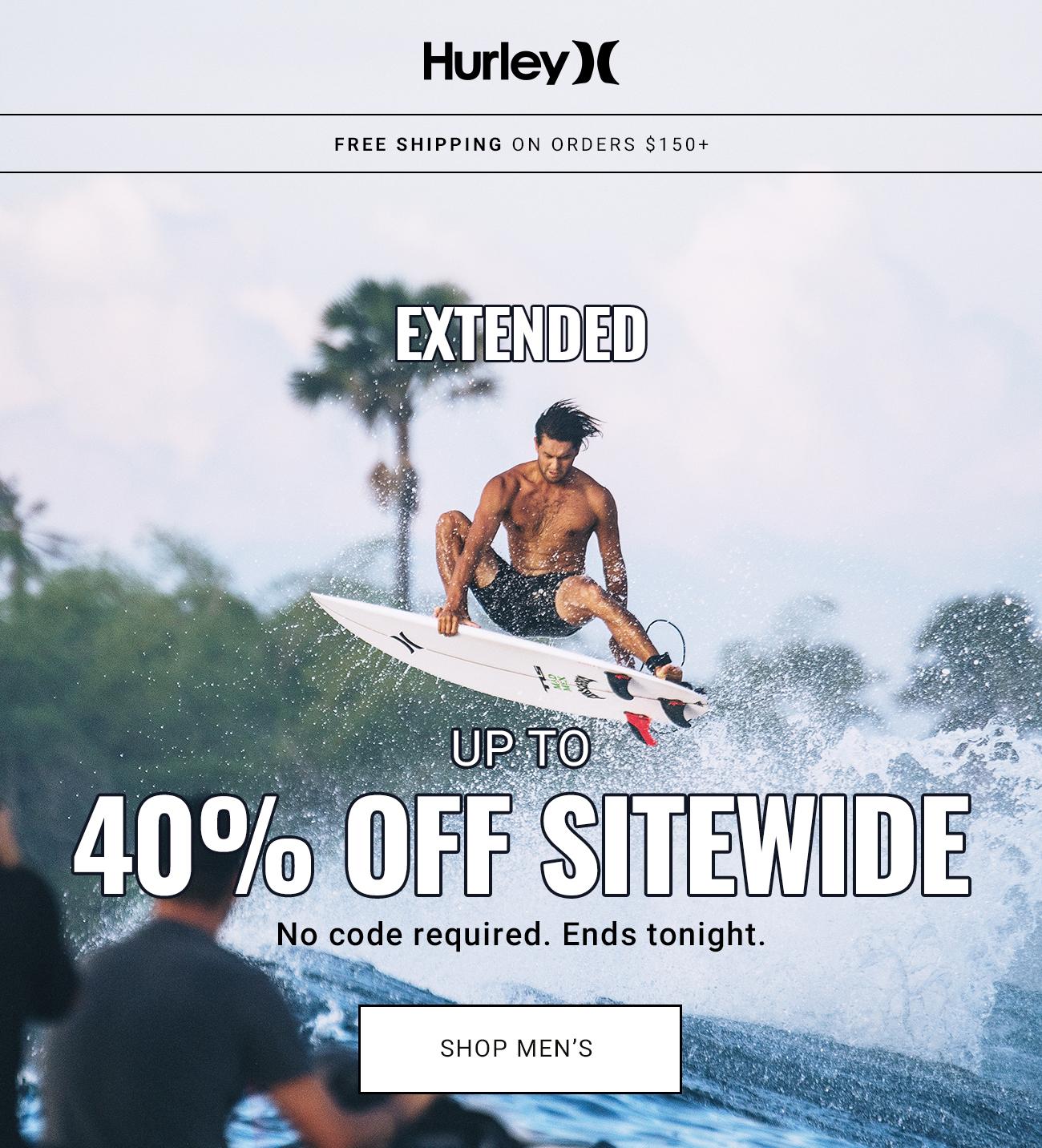 Hurley - Extended Up To 40% Off Sitewide | Shop Men's