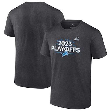  Fanatics  Heather Charcoal  2023 NFL Playoffs T-Shirt