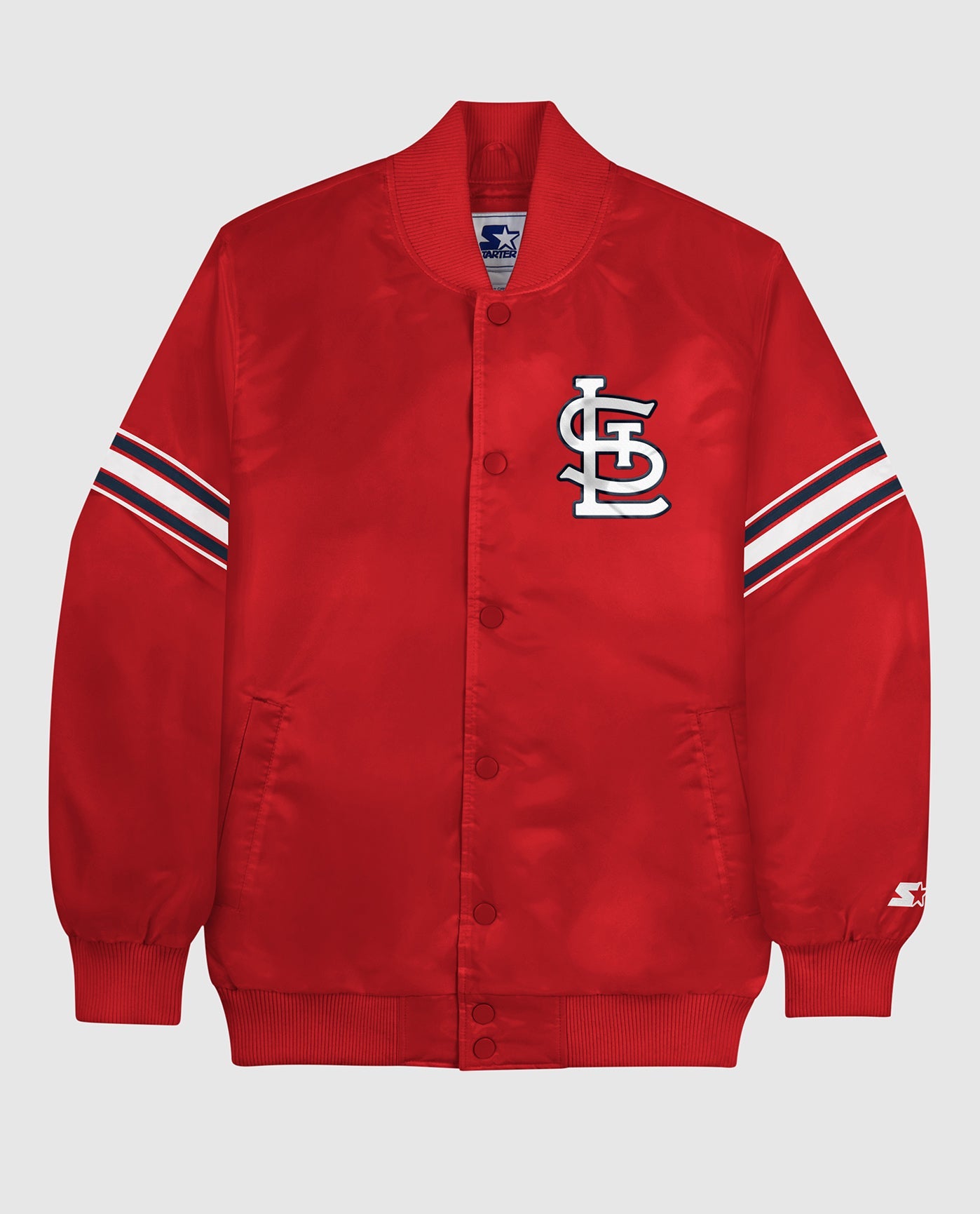 Image of St. Louis Cardinals Varsity Satin Full-Snap Jacket