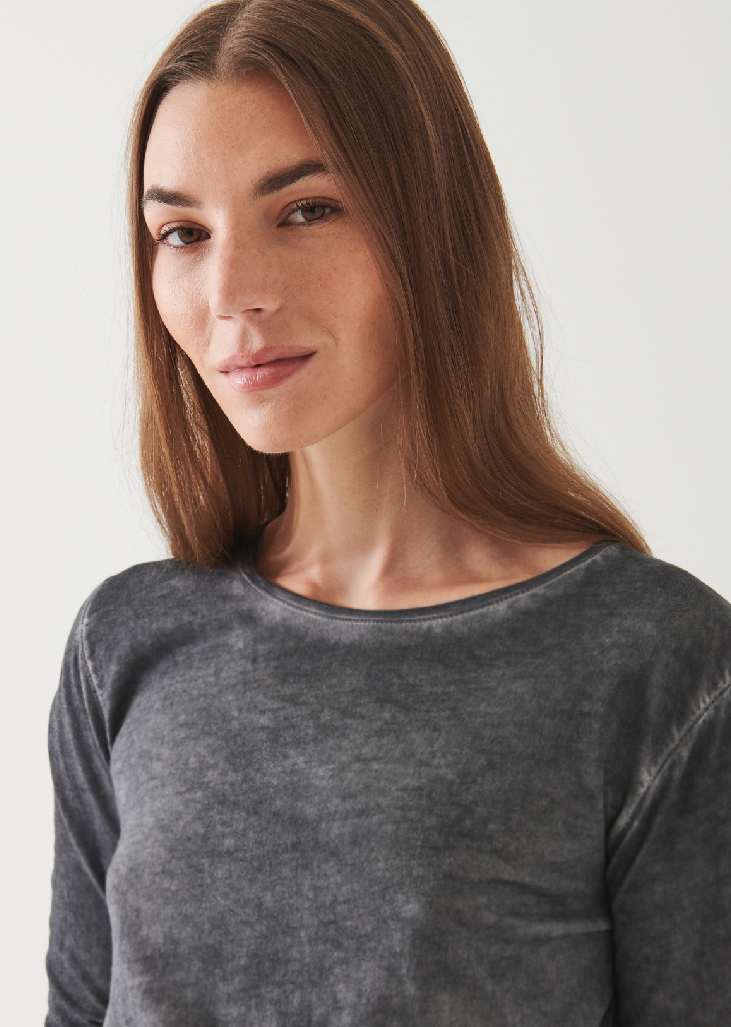 LIGHTWEIGHT PIMA COTTON SUBLIME LONG SLEEVE T-SHIRT