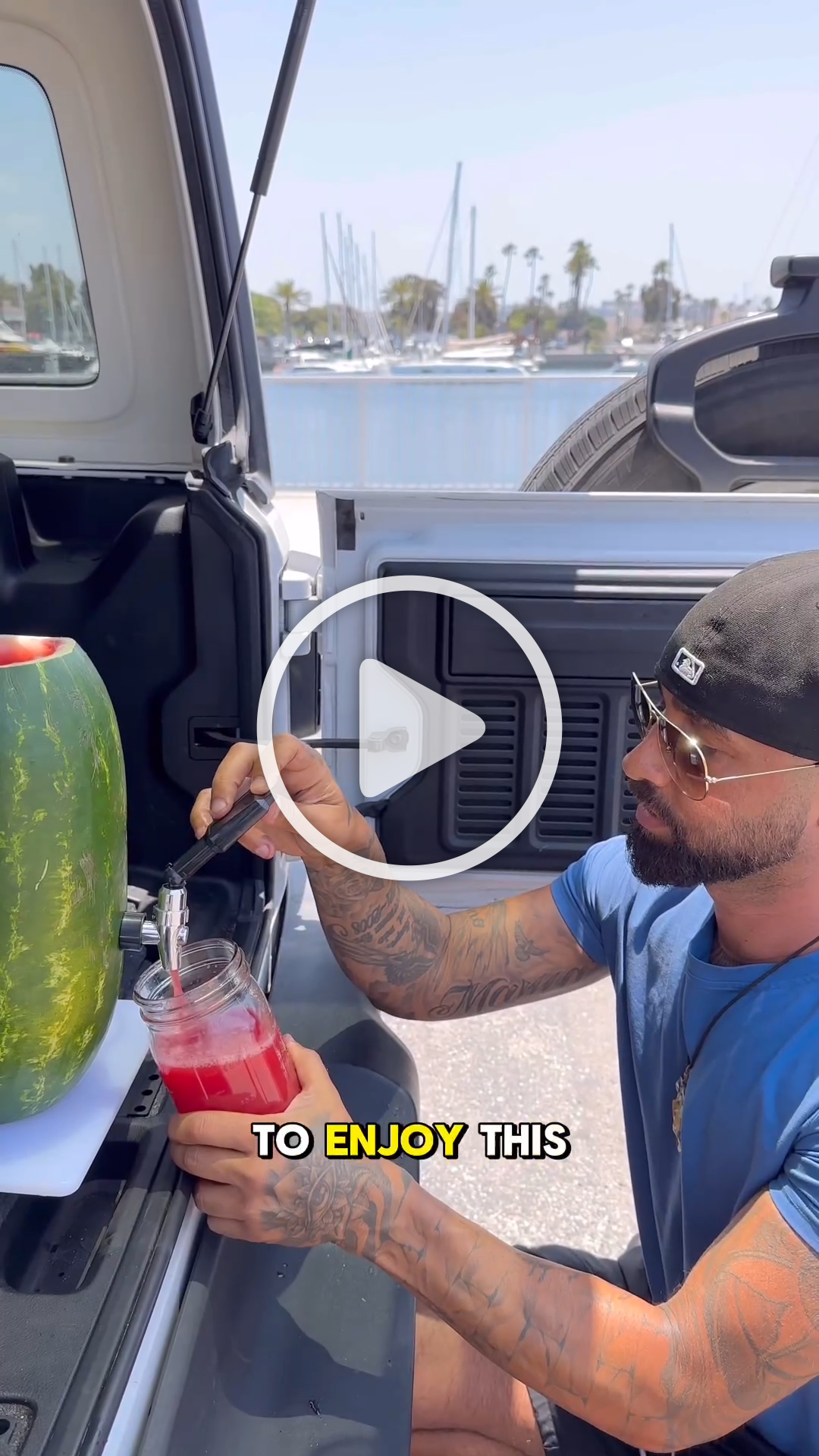 Turn your watermelon into a keg using @jonny_juicer's favorite juicer to travel with.