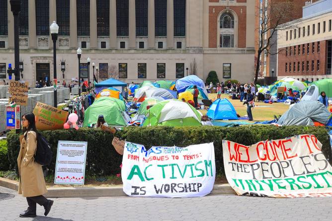 Columbia pro-Palestine encampment 