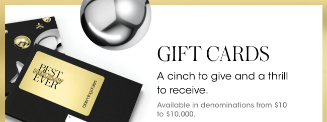 Gift Cards: Easy To Give