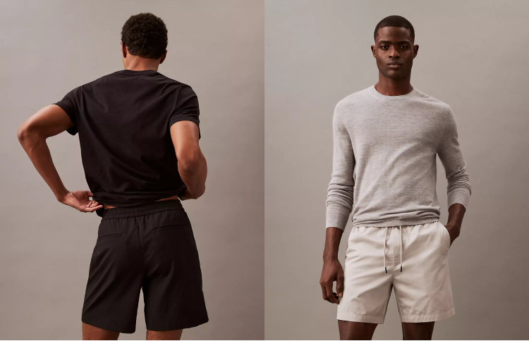 Versatile shorts for him.