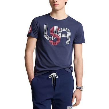  Polo Ralph Lauren Navy  2024 Summer Olympics Villagewear Script T-Shirt