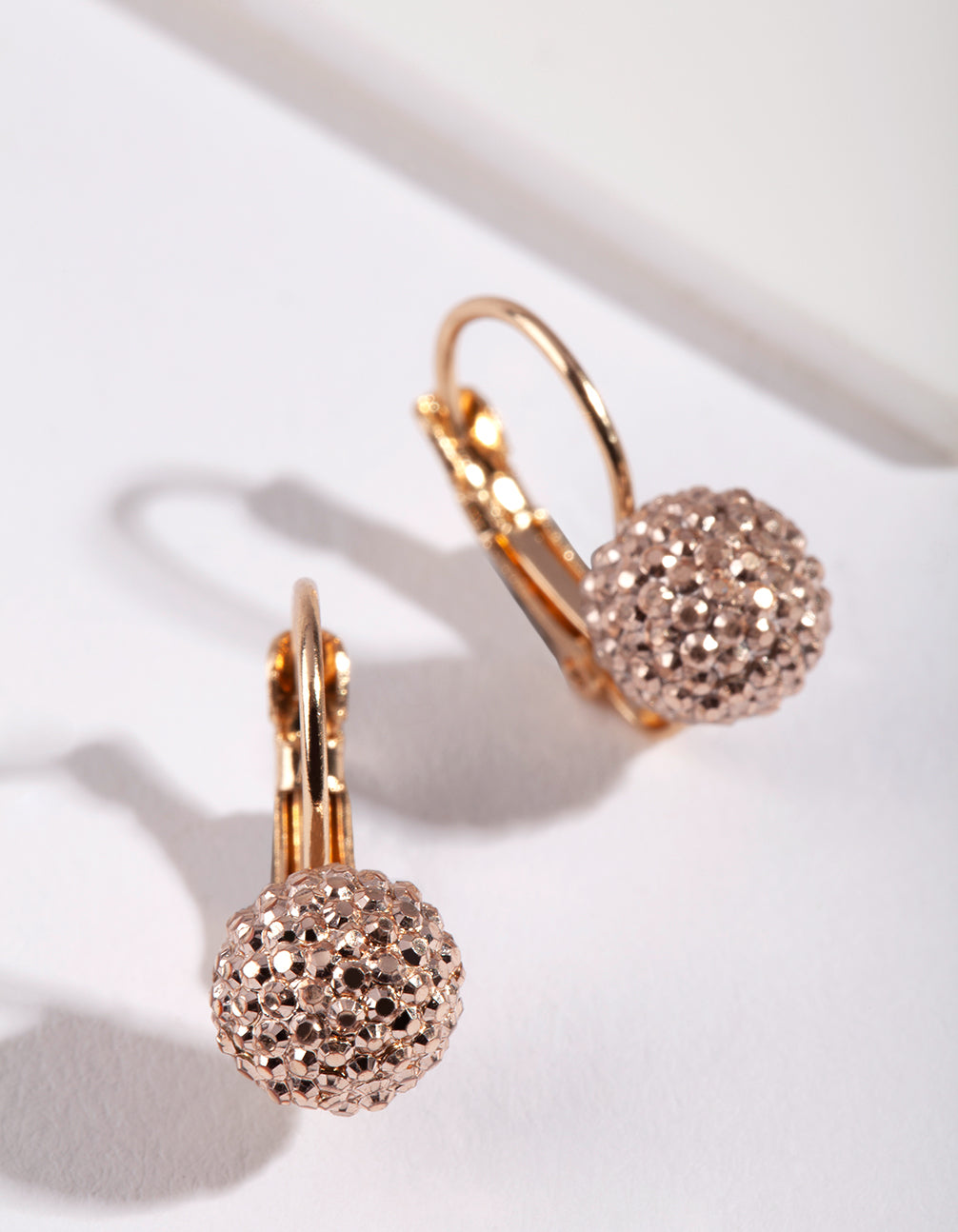 Image of Gold Mini Sparkle Ball Drop Earrings