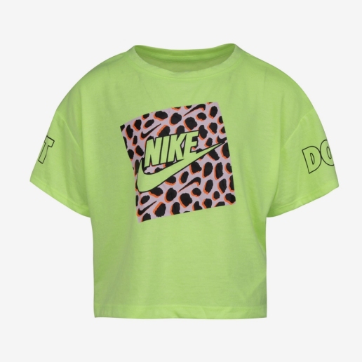 Nike Graphic Leopard Boxy T-Shirt Junior Girls