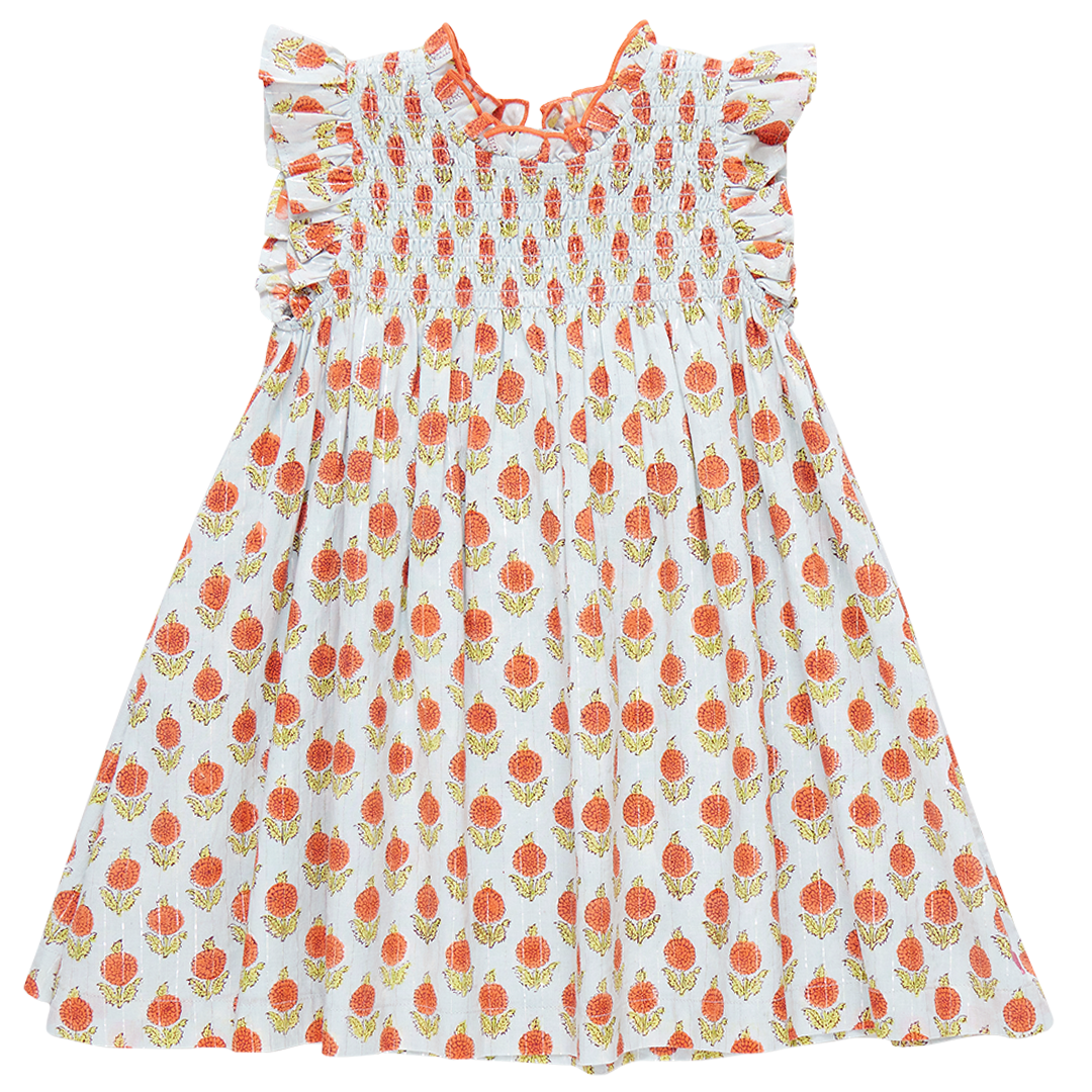 Image of Girls Stevie Dress - Blue Dahlia