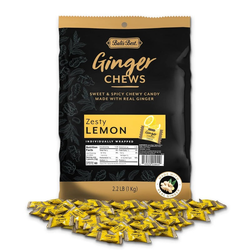 Image of Balis Best Lemon Ginger Chews Bulk