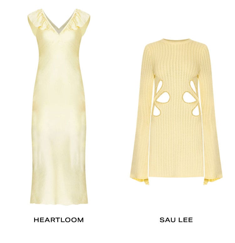 1. Butter Yellow. If you only wear one color this season… Row of Product.