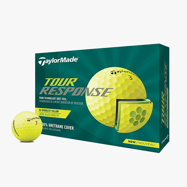 Tour Response Yellow golf ball and box 