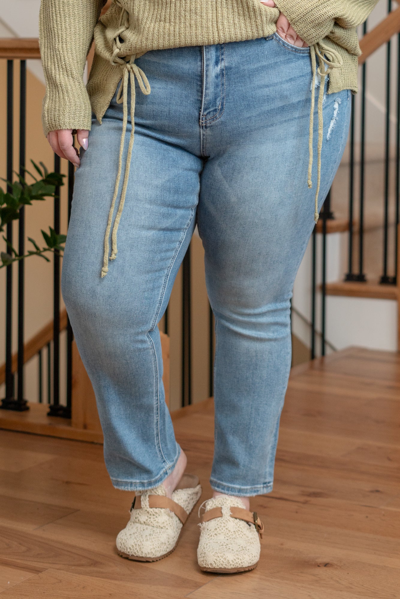 Plus Size Perseverance High Rise Slim Straight