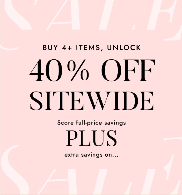 40% OFF SITEWIDE